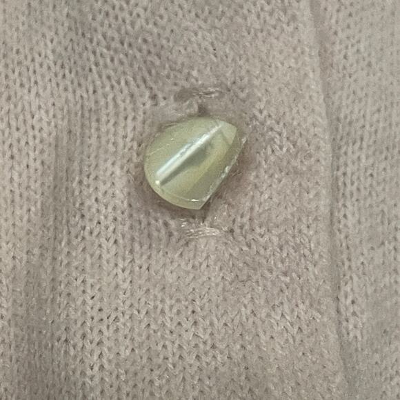 Rare 50's Pandora Orlon Pink Cardigan Sweater | Beads Floral Rhinestones Vintage - Picture 10 of 11